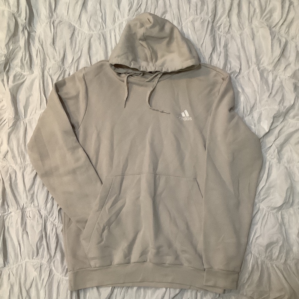 Cream Adidas Pullover Hoodie